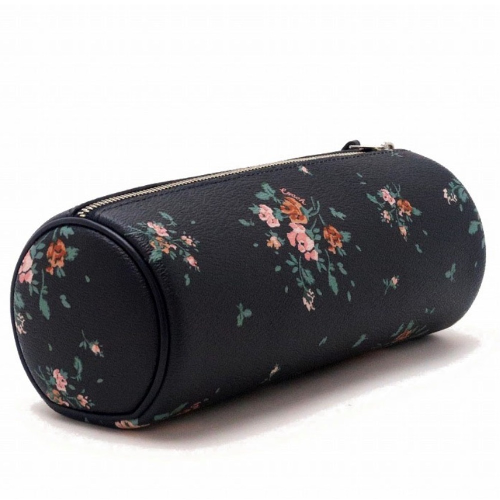 NWOT Coach Navy Floral Makeup Bag - Picture 7 of 9